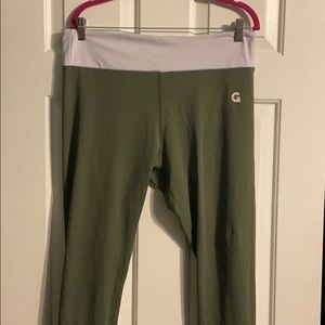 GRRRL Next Level Green and White Leggings